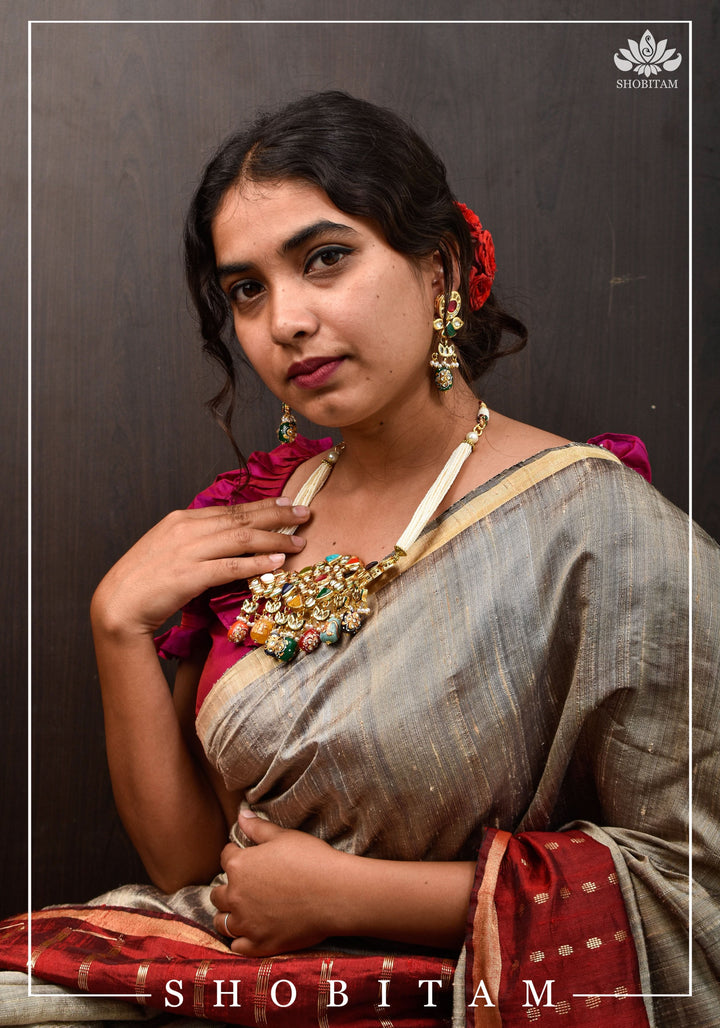 Statement Navaratna Design Jewelry Set | Shobitam Jewelry