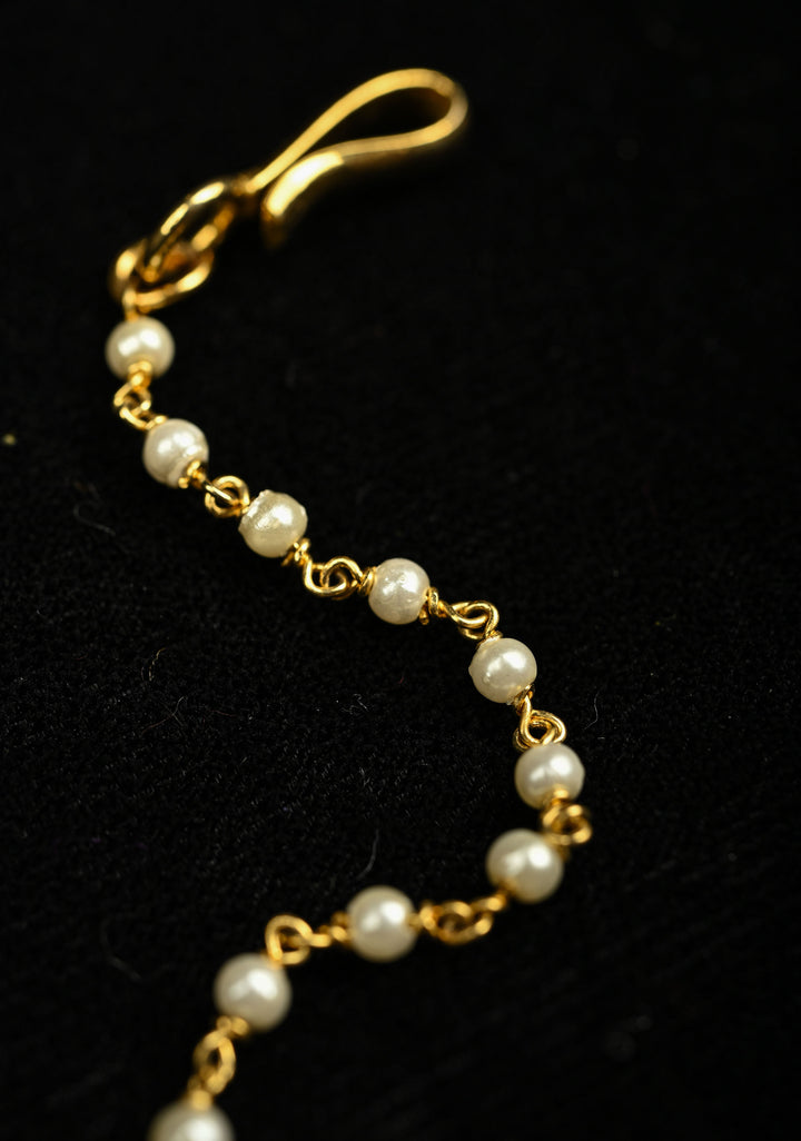 Maang Tika - Chand Design Ahmedabadi Kundan Jadau Hair Ornament | Shobitam Jewelry