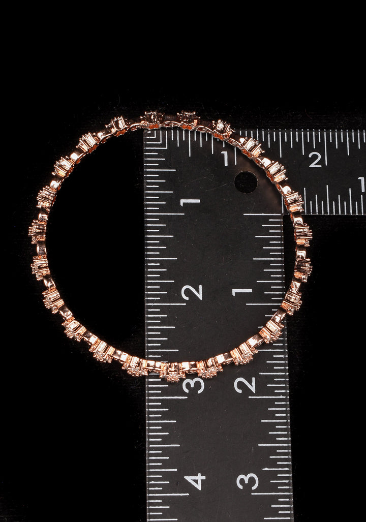 2.6 Floral Design Stone Studded Bangles