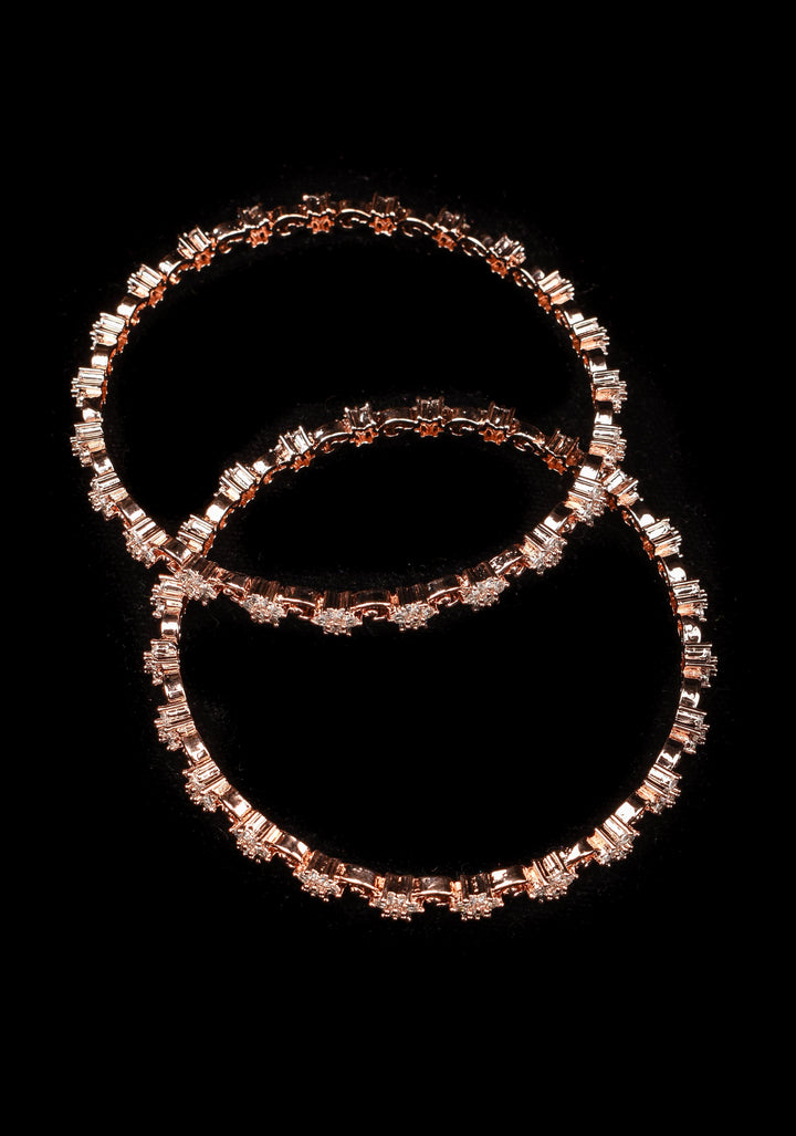 2.6 Floral Design Stone Studded Bangles