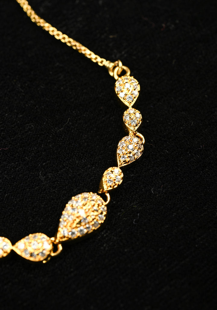 Single Strand Cz stone Adjustable Bracelet