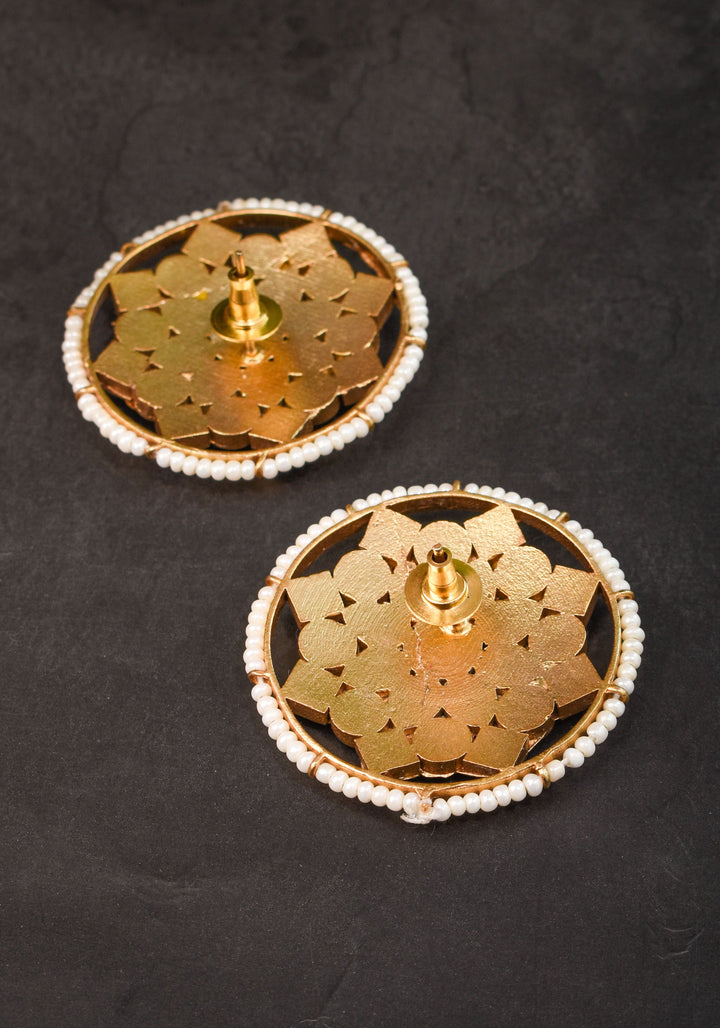2 in 1 Statement detachable Jhumka and large Stud | Shobitam Jewelry