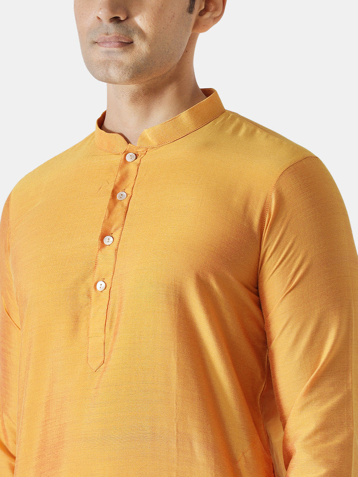 Golden Yellow Kurta Churidar Set | SHOBITAM