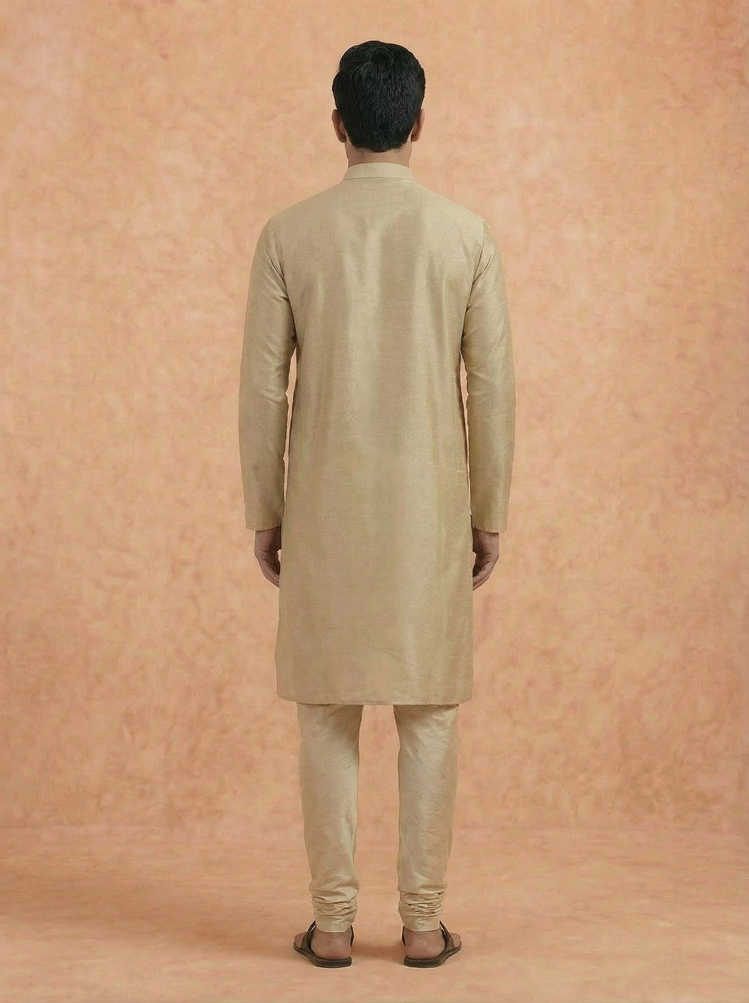 Men Brown Kurta | SHOBITAM