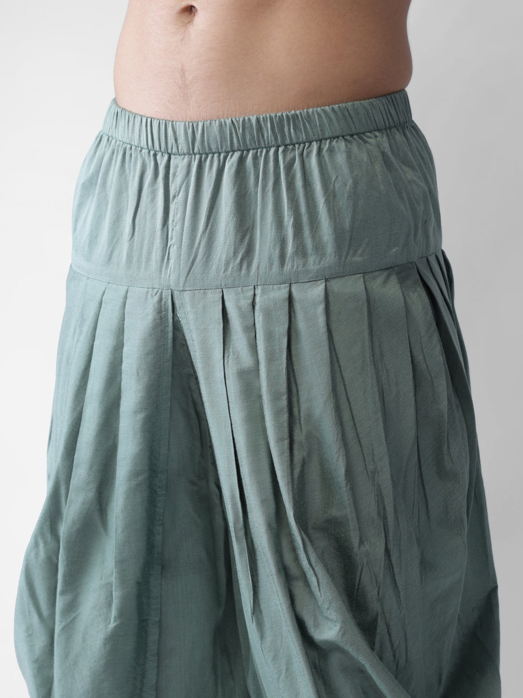 Mint Green Solid Kurta with Dhoti | SHOBITAM