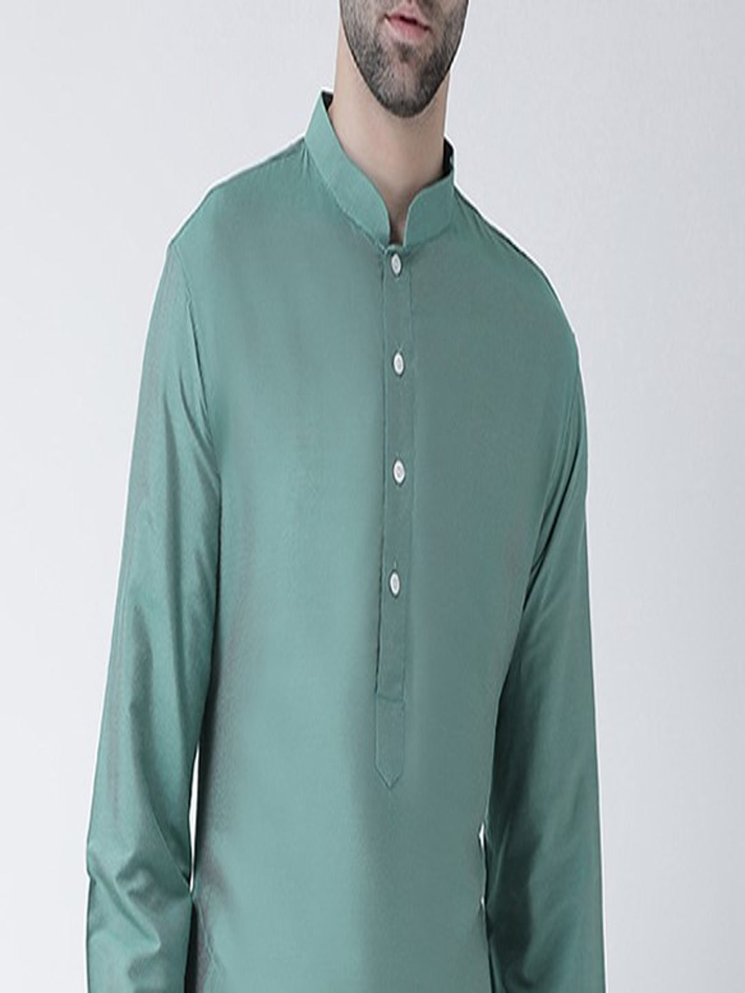 Men's Green Kurta Trousers Set | SHOBITAM