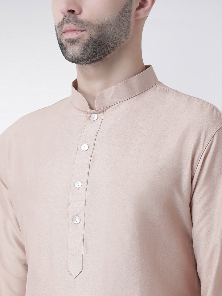 Men's Nude Kurta | SHOBITAM