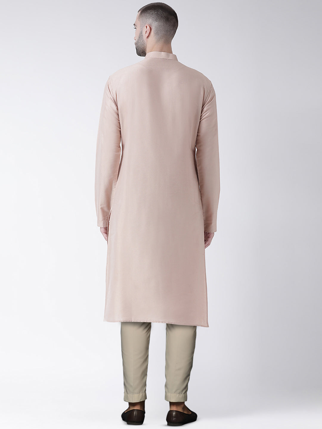 Men's Nude Kurta Trousers Set | SHOBITAM