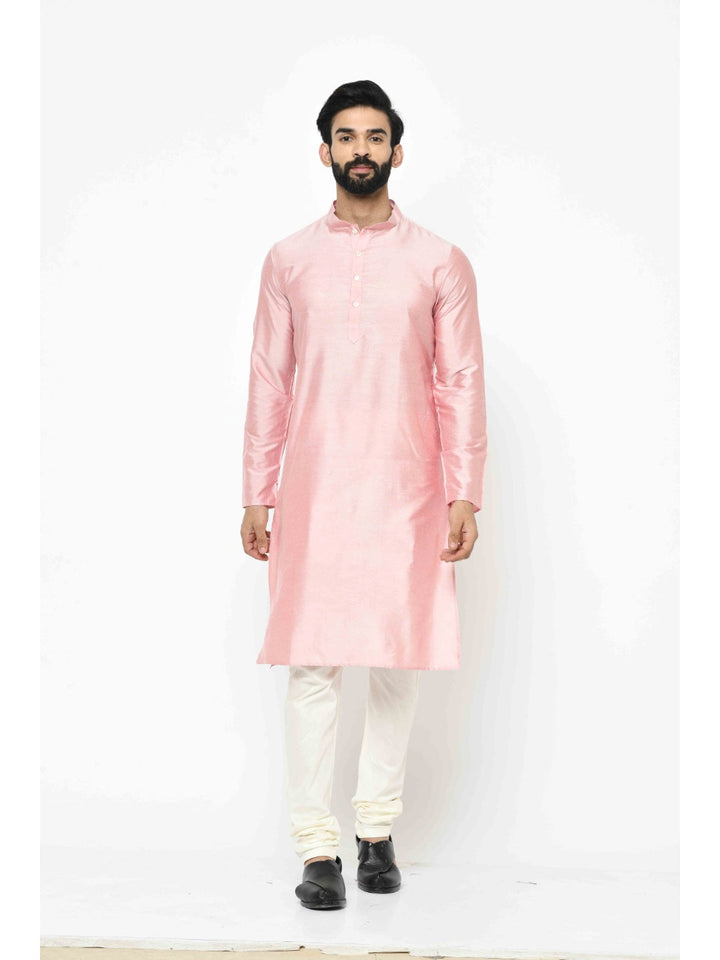 Men's Light Pink Kurta | SHOBITAM