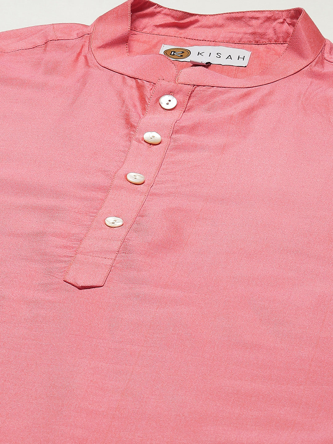 Men Pink Kurta Dhoti Set | SHOBITAM