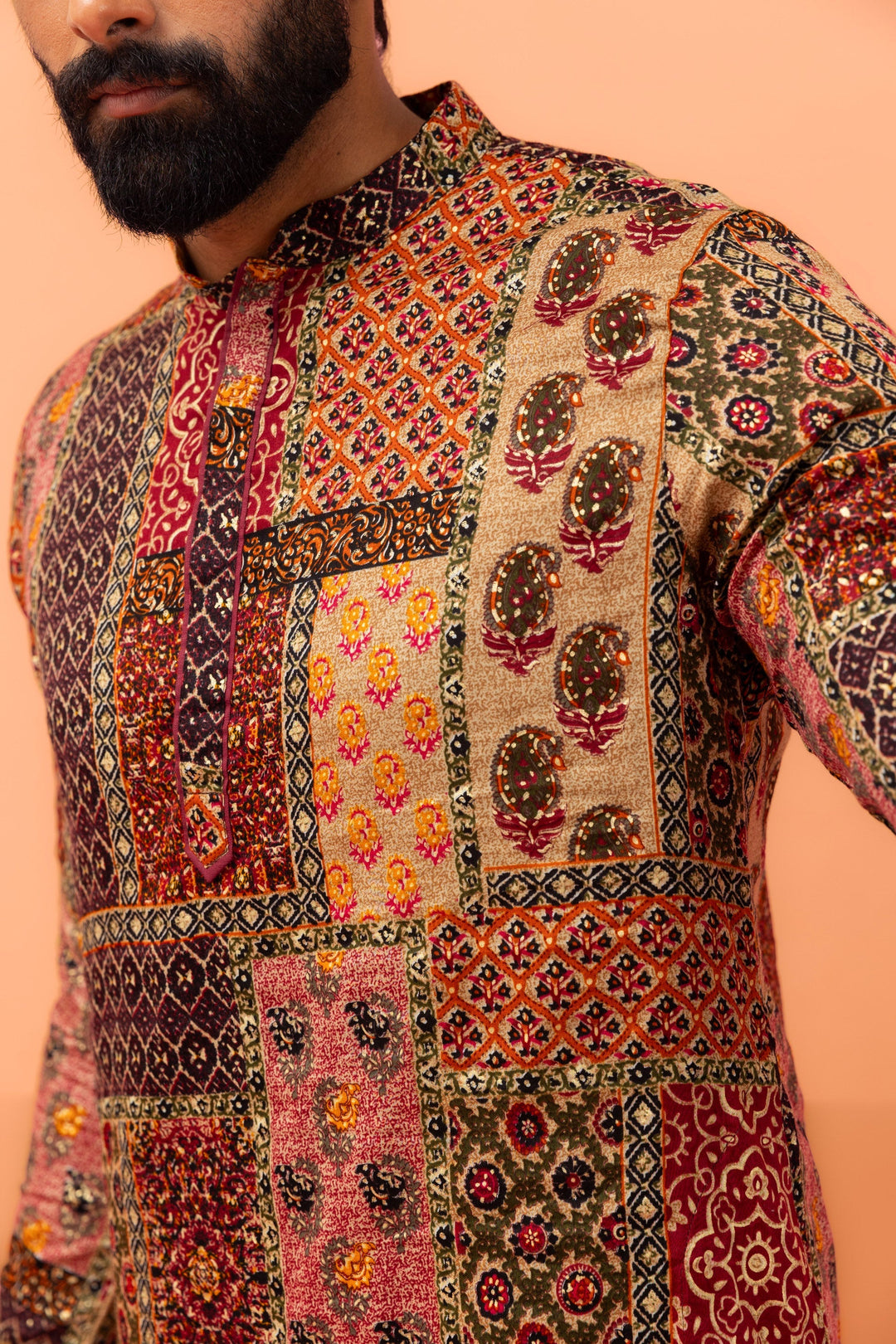 Multicolor Cotton Printed Kurta | SHOBITAM