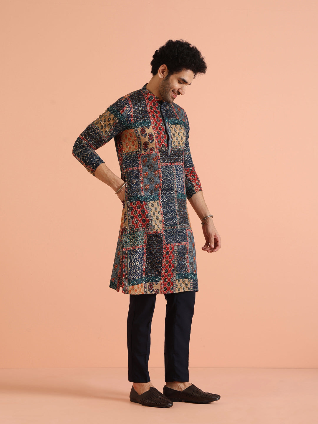 Multi Color Cotton Printed Kurta | SHOBITAM