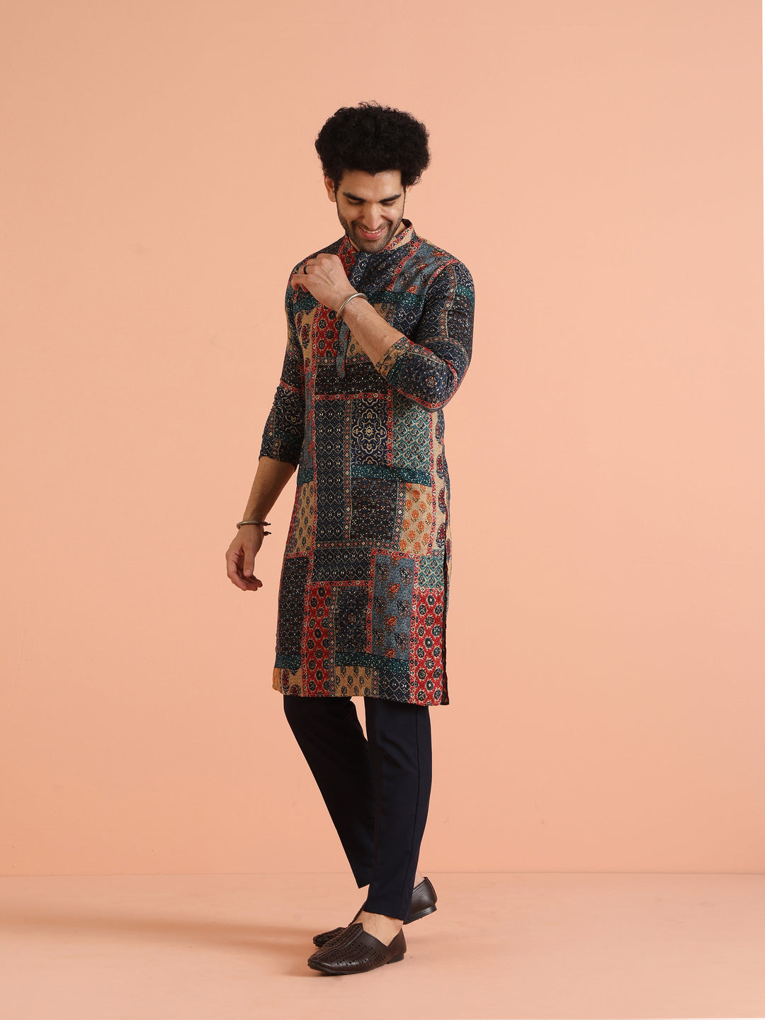Multi Color Cotton Printed Kurta | SHOBITAM