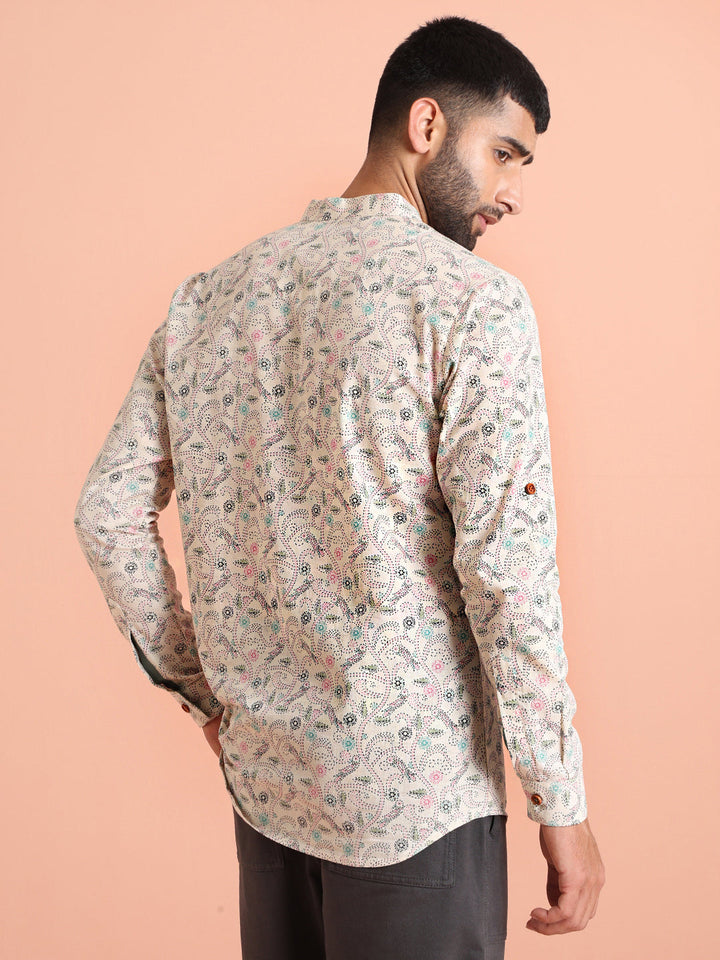 Multi Color Cotton Printed Short Kurta | SHOBITAM