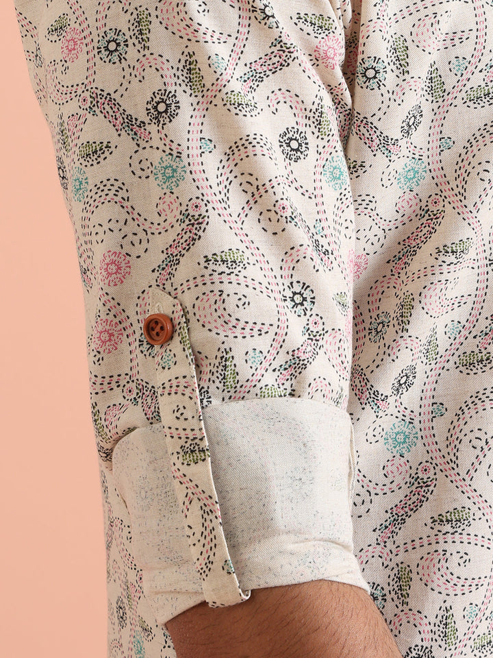 Multi Color Cotton Printed Short Kurta | SHOBITAM