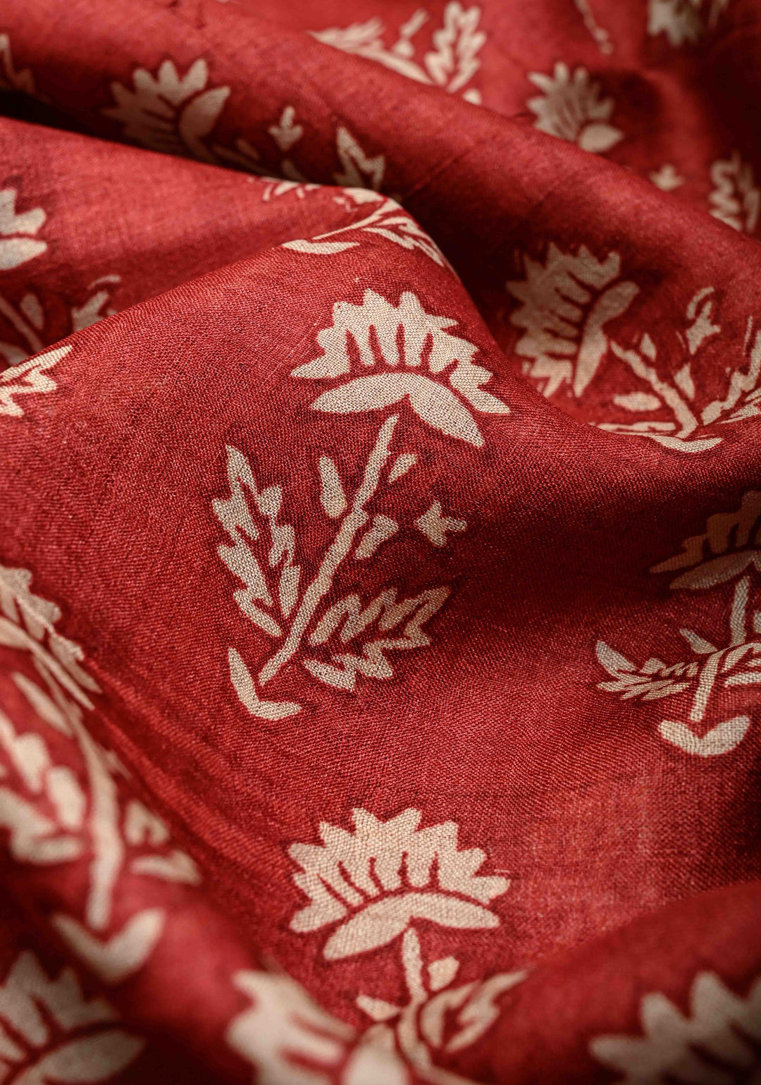 Blue Pure Handloom Jari Tussar Silk Saree with Block Print and Panel Design on Contrast Zari Border | SILK MARK CERTIFIED (Copy)