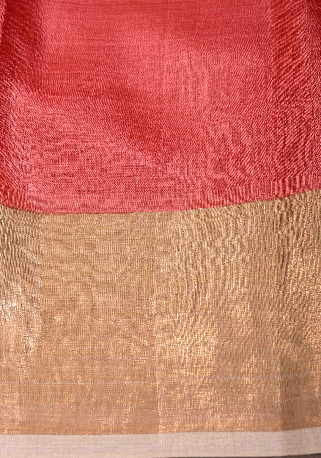Blush Pink Pure Handloom Tussar Silk saree with Handpainted Kalamkari Design with Muted Zari Border | SILK MARK CERTIFIED