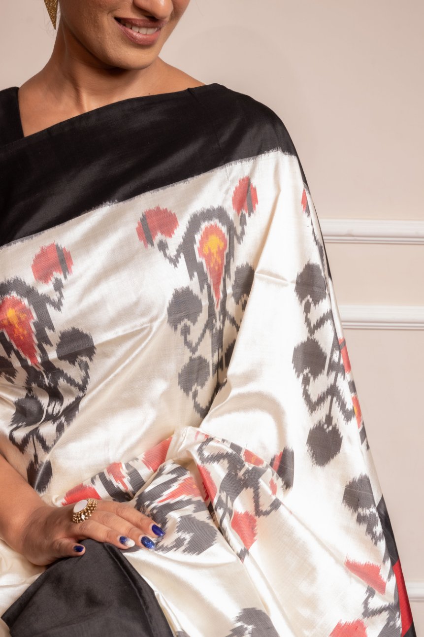 Afterglow - Handwoven Iconic Silk Saree | SILK MARK CERTIFIED | SHOBITAM