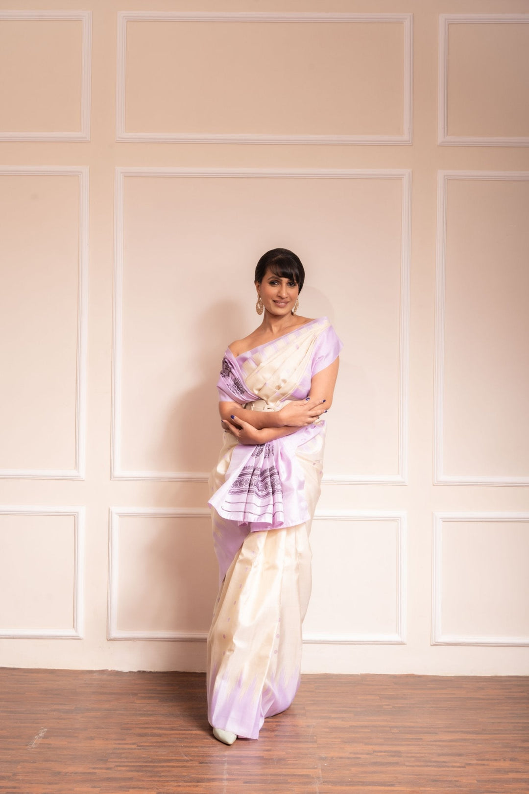 Lavender Muse- PREORDER Gorgeous Gadwal Silk Saree  | SILK MARK CERTIFIED | Shobitam