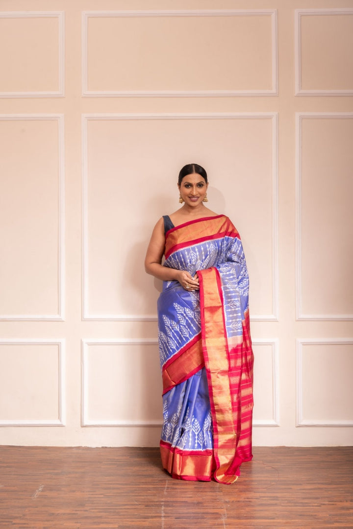Mithila - Handwoven Pochampally Silk Saree | SILK MARK CERTIFIED | SHOBITAM