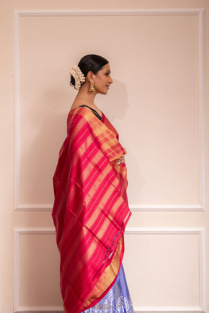 Mithila - Handwoven Pochampally Silk Saree | SILK MARK CERTIFIED | SHOBITAM