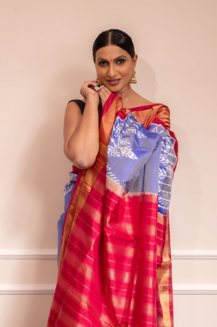 Mithila - Handwoven Pochampally Silk Saree | SILK MARK CERTIFIED | SHOBITAM