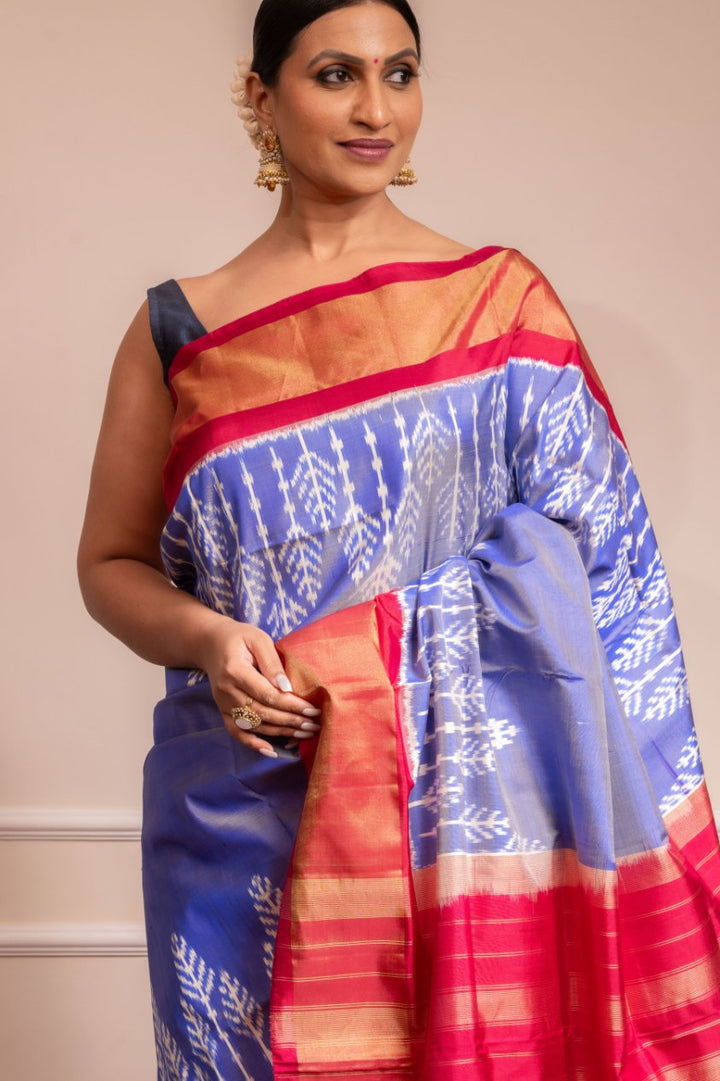 Mithila - Handwoven Pochampally Silk Saree | SILK MARK CERTIFIED | SHOBITAM