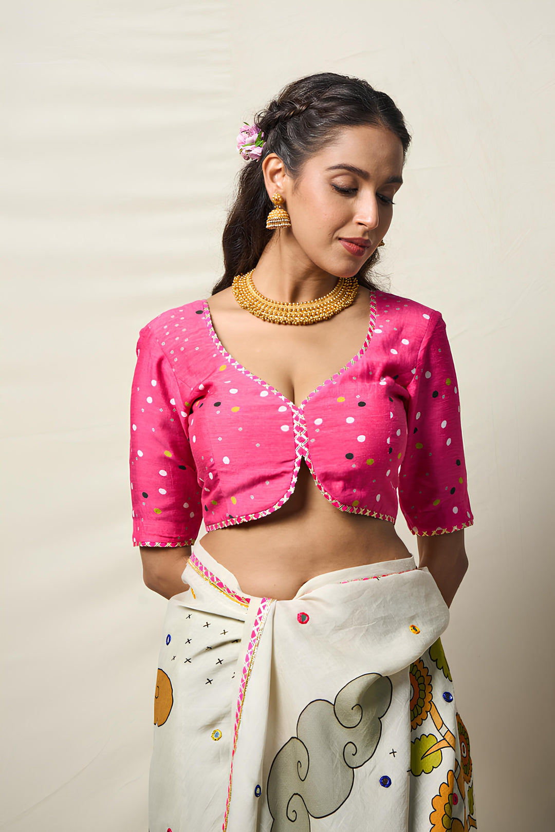 KĀNTARA GREEN LEHENGA SET(SET OF 3) | SHOBITAM