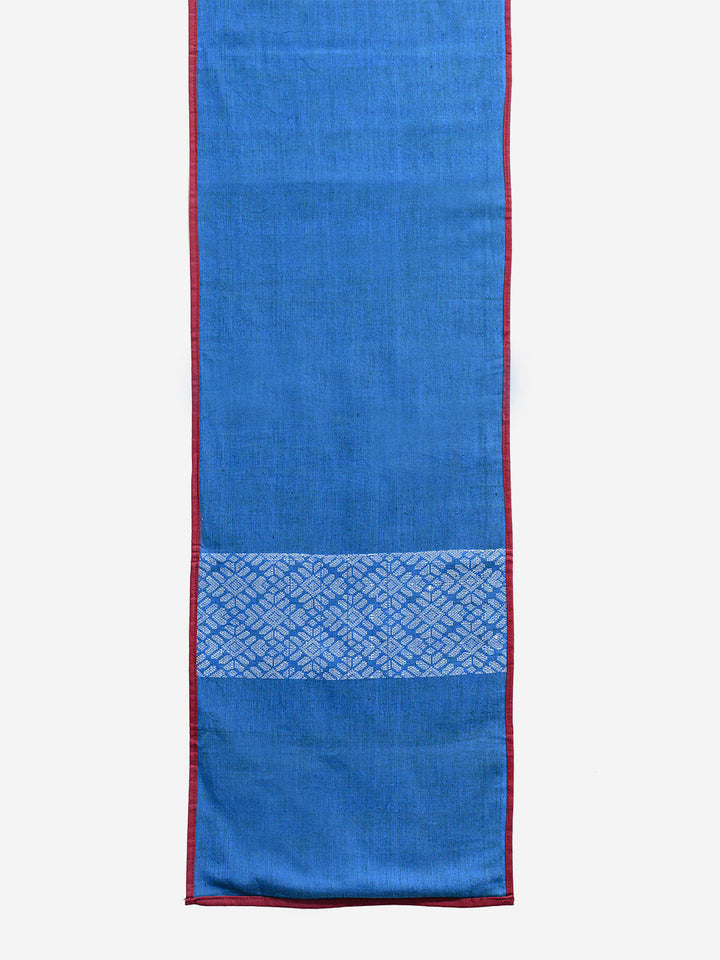 Blue Axomiya Cotton Table Runner | SHOBITAM