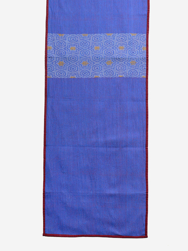 Blue Yellow Cotton Table Runner | SHOBITAM