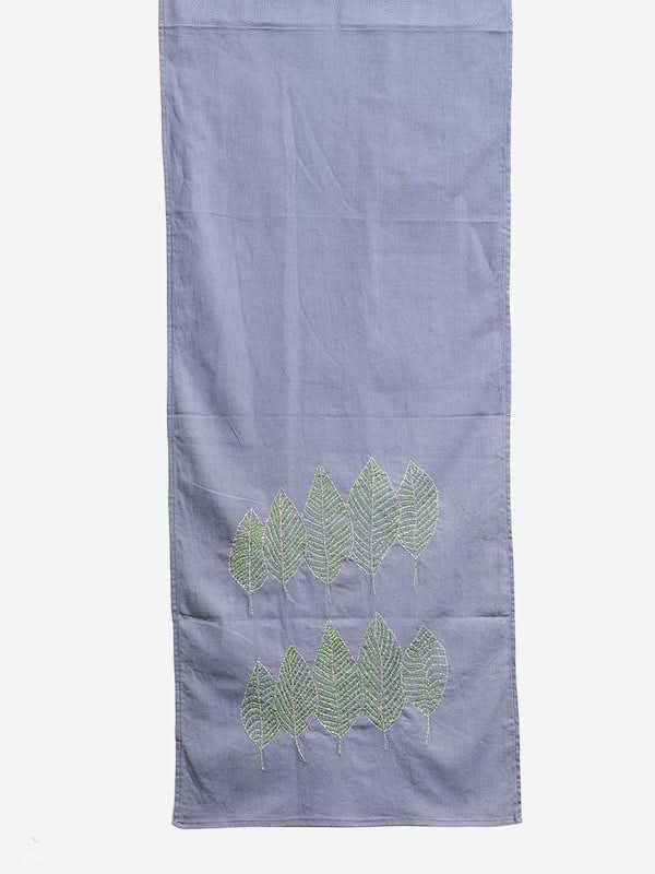 Blue Kantha Cotton dining Table Runner | SHOBITAM