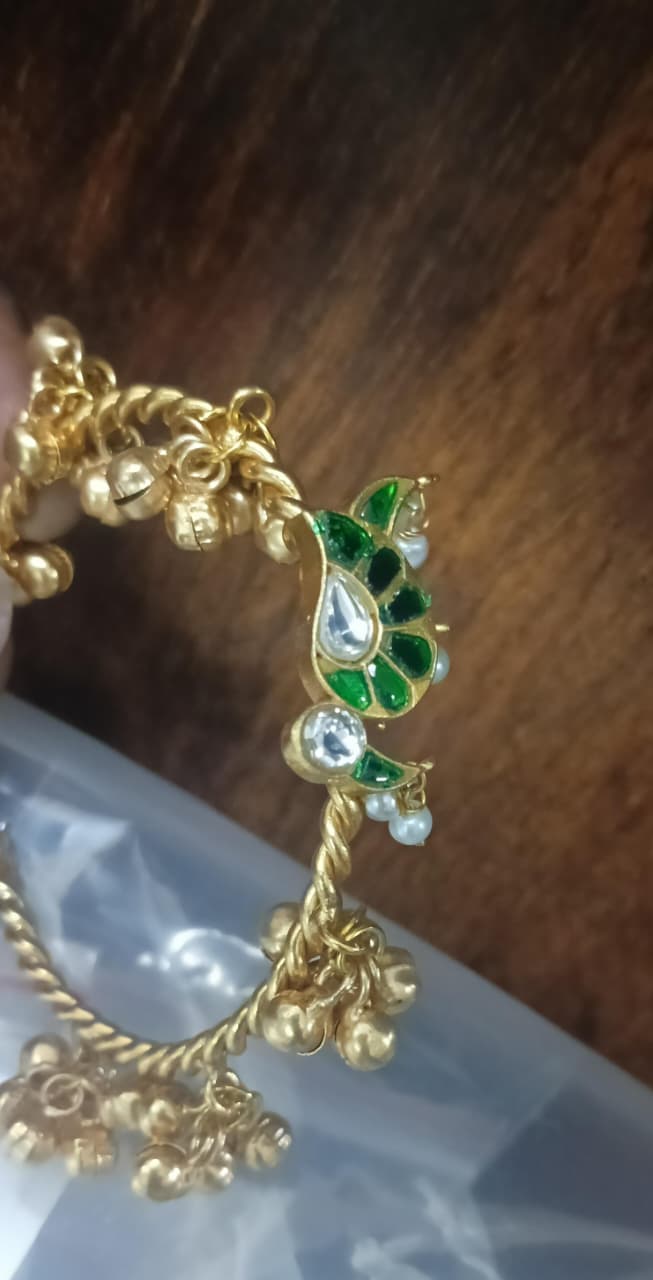 Chidiya Ethnic Peacock Motif Bracelet- Single Piece | SHOBITAM