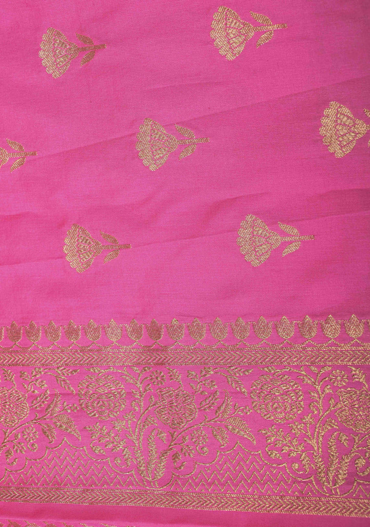 Multicolor Banarasi Katan silk saree with Rangkaat Style Design and Zari Border | SILK MARK CERTIFIED