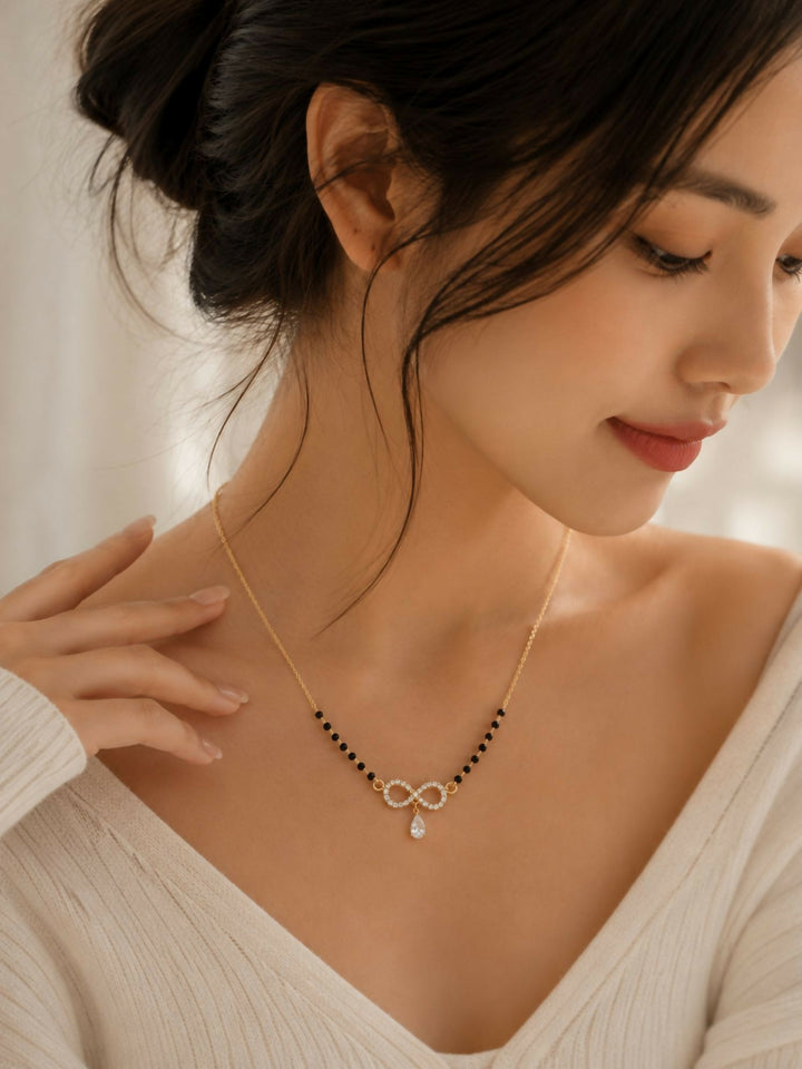 Alia Bhatt Wedding Inspired Infinity Mangalsutra | SHOBITAM