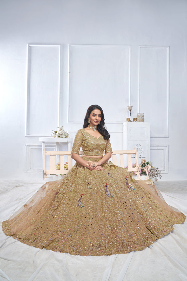 Gilded Majesty Embroidered Lehenga