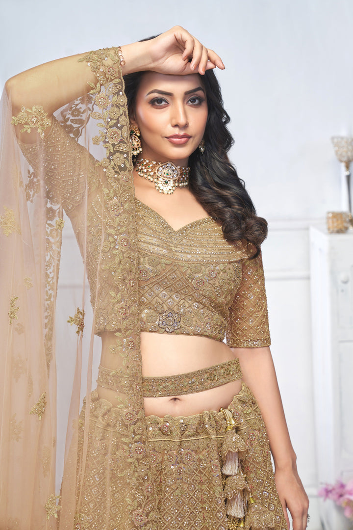 Gilded Majesty Embroidered Lehenga