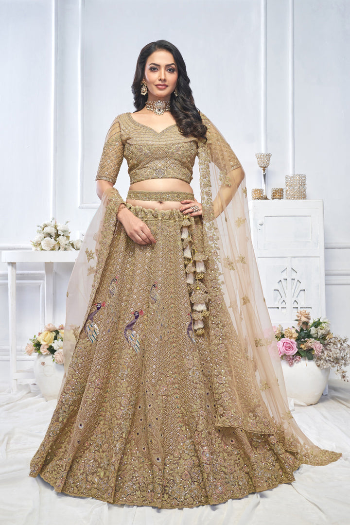 Gilded Majesty Embroidered Lehenga