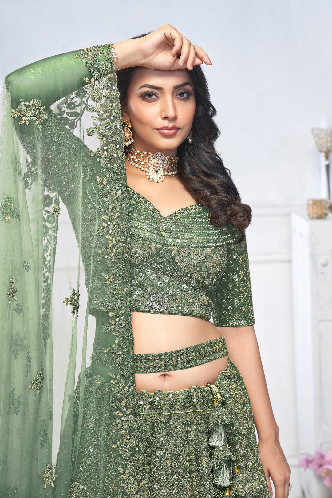 Enchanted Forest Lehenga for special Occasions