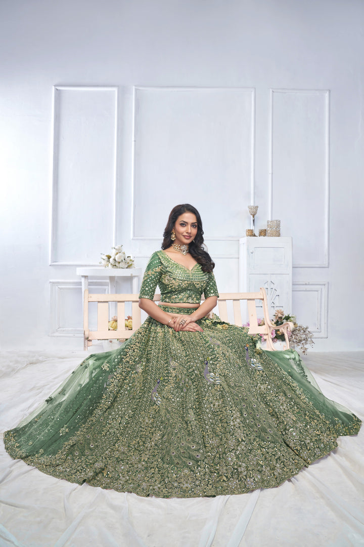 Enchanted Forest Lehenga for special Occasions