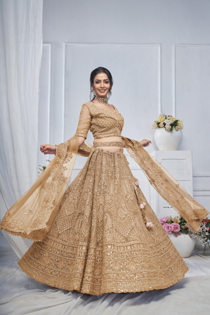 Golden Mirage Lehenga Set