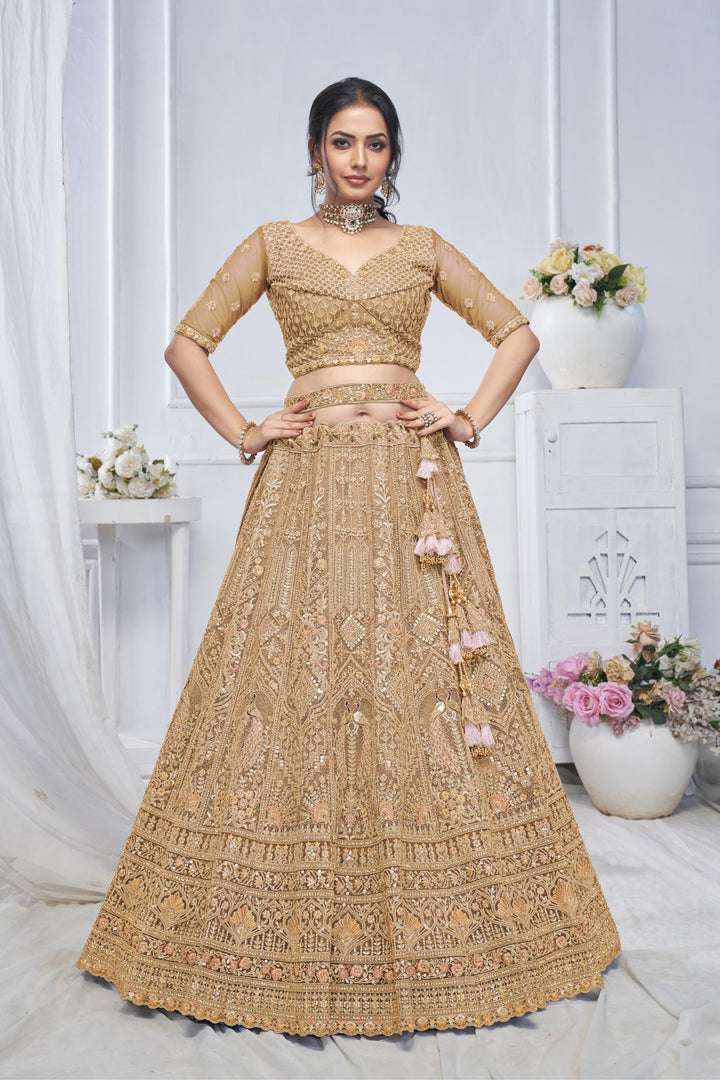 Golden Mirage Lehenga Set