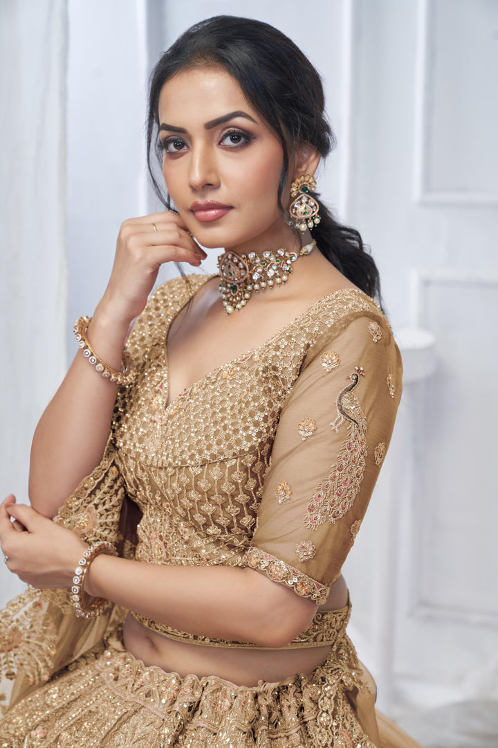 Golden Mirage Lehenga Set