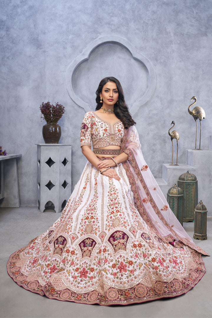 Royal Serenity Ivory Lehenga