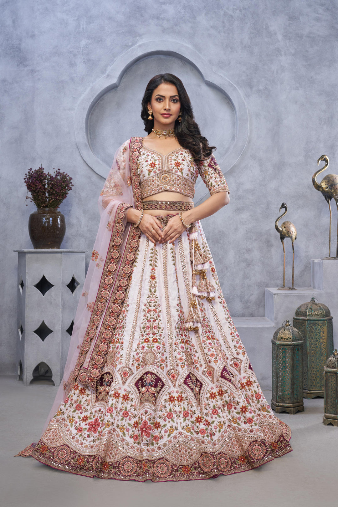 Royal Serenity Ivory Lehenga