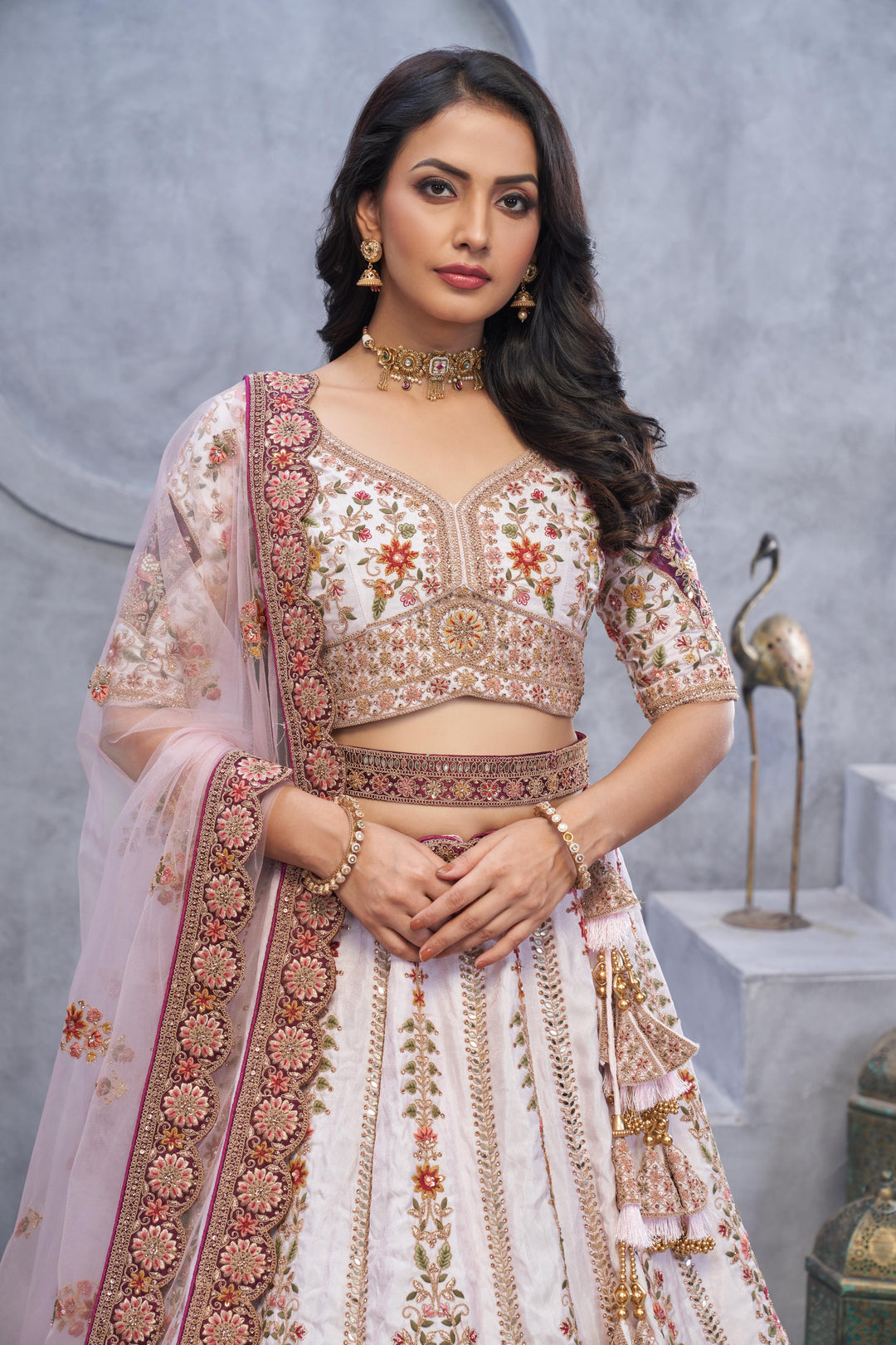 Royal Serenity Ivory Lehenga