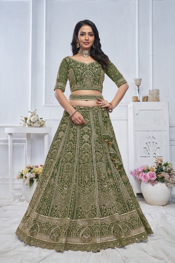 Evergreen Splendor Lehenga