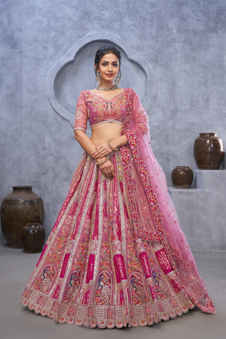 Lilac Royale Embroidered Lehenga