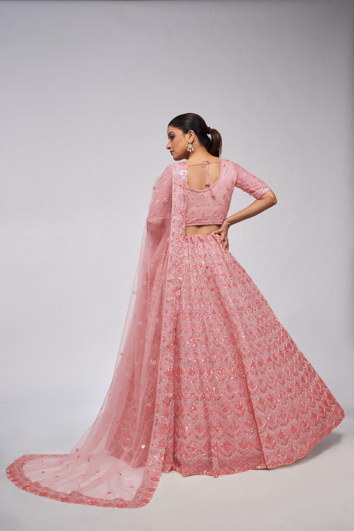 Diamond Glow Pink Lehenga