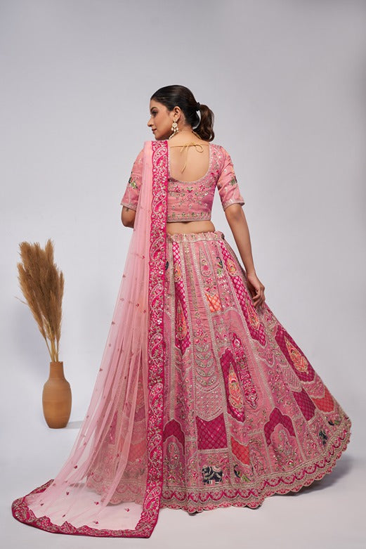 Ornate Rose Lehenga Set