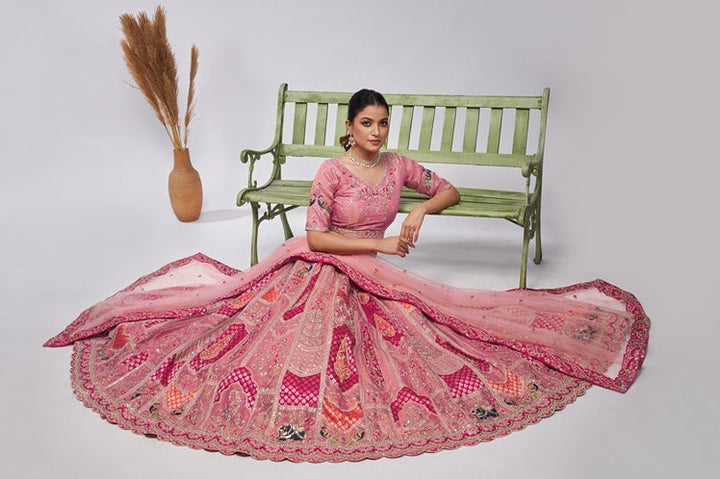 Ornate Rose Lehenga Set